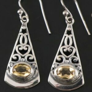 Sterling And Quartz Earrings